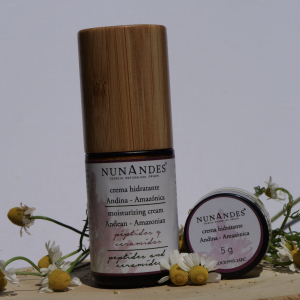 Crema facial hidratante Andina-Amazónica con péptidos y ceramidas